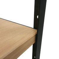 【軒先渡し】ストア・エキスプレス Lアングルシェルフラック 幅90cm 高さ135cm 4段　エクリュ 1717-1177 1台（直送品）