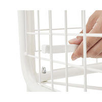 【軒先渡し】ストア・エキスプレス ユニットワゴン 白 浅型　幅90cm 2373-190 1台（直送品）