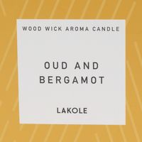 木芯ガラスキャンドル OUD AND BERGAMOT LAKOLE/ラコレ