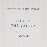 木芯ガラスキャンドル LILY OF THE VALLEY LAKOLE/ラコレ