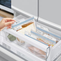 プラスプラス インデックス付 フリーザーバッグ M20×12.5×6cm マチ付 冷凍可 1箱（100枚入）オルディ