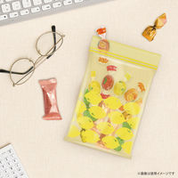 プラスプラス カラーデザインジッパーバッグ S 13×17cm イエロー 冷凍・レンジ解凍可 1箱（40枚入）オルディ