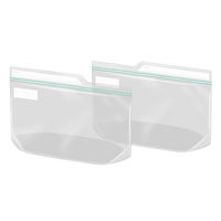 プラスプラス インデックス付 フリーザーバッグ L 25×12.5×6cm マチ付 冷凍・レンジ解凍可 1セット（1パック（8枚入）×5）オルディ