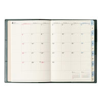 【2025年4月版】NOLTY キャレル B6 ウィーク3 片側1週間+ノート 日曜始まり グリーン 9094 1冊（直送品）