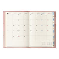 日本能率協会マネジメントセンター 【2025年4月版】NOLTY キャレル B6 バーチカル1 ピンク 9091 1冊（直送品）