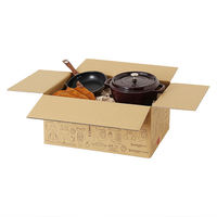 【120サイズ】Yahoo!オークション&フリマデザイン ダンボール 1セット（1パック（3枚入）×10） 縦390×横540×高さ265mm