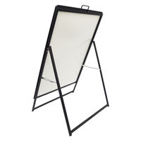 KMA ポスターパネルスタンド ハンドル付き A1 片面 黒 フレーム25mmタイプ K-PPSH25-A1KB 1台（直送品）