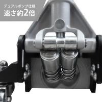 ミナト電機工業 アルミ+スチール製ローダウンジャッキ 2.5t MHJ-AS2.5D-1 1個（直送品）