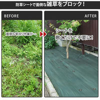 ミナト電機工業 高密度135G 防草シート 1.5m×100m モスグリーン mt-0014693 1個（直送品）