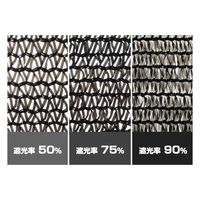 ミナト電機工業 ロール式 遮光ネット 6m×50m 遮光率75% 厚手 黒 mt-0018004 1個（直送品）