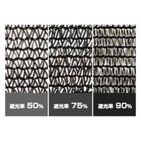 ミナト電機工業 ロール式 遮光ネット 6m×50m 遮光率90% 厚手 黒 mt-0018005 1個（直送品）
