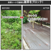 ミナト電機工業 高密度135G 防草シート 1m×10m 2本セット ブラウン mt-0024401 1個（直送品）