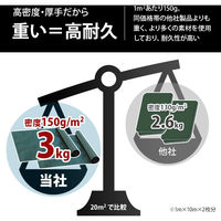 ミナト電機工業 高密度150G 防草シート 不織布タイプ 1m×30m×3本 mt-0027029 1個（直送品）