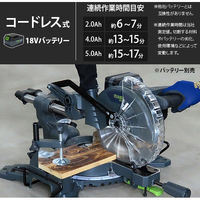 ミナト電機工業 18V充電式 卓上スライド丸ノコ TS-1810+5Ahバッテリー他セット TS-1810 1個（直送品）