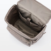 無印良品 肩の負担を軽くする 撥水上から開くリュックサック ダークベージュ 良品計画