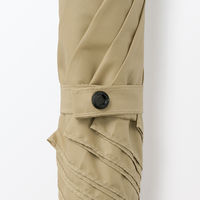 無印良品 晴雨兼用 ２通りにたためる 折りたたみ傘 親骨の長さ５５ｃｍ ６本骨 ダークベージュ 良品計画