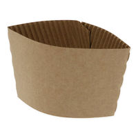 シモジマ 紙コップ ヘイコーペーパーカップスリーブ12オンス用クラフト 4901755016147 1袋(100個)