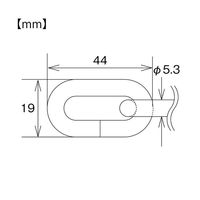 New Hikari (ニューヒカリ) ユニクロショートリンクチェーン 5.5mm×30m SH-CSR-5.5 清水 1本（直送品）