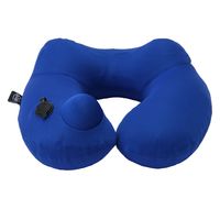 ハイ・キューブ GI-AIR DRY-C ポンプ式ネックピロー ロイヤルブルー 1個入 NHC-039 1個（直送品）