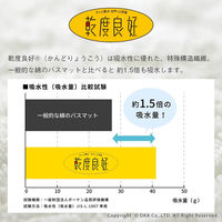 オカ　乾度良好ナチュラルリーフ　バスマット　ブラウン　65471　1枚（直送品）