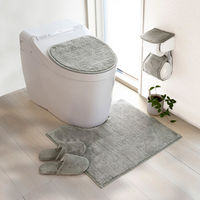 オカ　コクーン　トイレマットロング　グレー　39906　1枚（直送品）