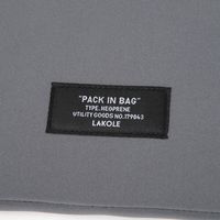 ネオプレーンPCケース横型 グレー LAKOLE/ラコレ