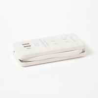 2コンセント+2USB+1C電源タップ ホワイト LAKOLE/ラコレ