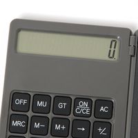 電卓付きメモパッド チャコール LAKOLE/ラコレ