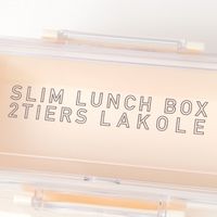 ランチボックス（二段型） ホワイト LAKOLE/ラコレ