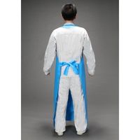 エスコ 90x125cm エプロン(軽量/打抜き型/青) EA355A-5 1セット(2枚)（直送品）