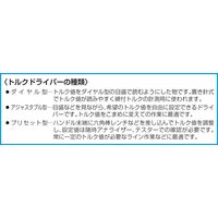 エスコ 0.4ー2.0Nm トルクドライバー(1/4”Hexビット用) EA723PB-16A 1個（直送品）