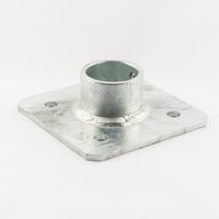 エスコ 140x140mm/φ48.6mmパイプ用ベース EA948TF-23A 1セット(2個)（直送品）