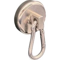 東京パーツセンター ラクテム 強力マグネット カラビナフック型 φ32 ゴム付 MHMK32 1個 603-7806（直送品）