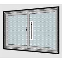 ノムラテック 快適便利 ファスナー付で窓の開閉ラクラク窓用アミ戸 Mサイズ N-2051 1個 682-8328（直送品）