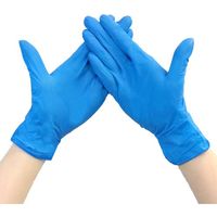 KOKUGO 使い捨てニトリル手袋 teniifit NITRILE ピュアブルー No.1500 M 200枚入 104-99602（直送品）