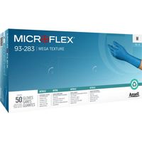 Ansell ニトリル使い捨て手袋 マイクロフレックス 93ー283 XLサイズ(50枚入) 93-283-10 1箱(50枚)（直送品）