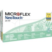 Ansell 耐薬品ネオプレンゴム使い捨て手袋 NeoTouch 25ー101 XSサイズ (100枚入) 25-101-6（直送品）