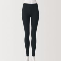 【レディース】無印良品 婦人 ストレッチ天竺編み レギンス 十分丈 婦人Ｌ 黒 良品計画