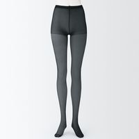 【レディース】無印良品 婦人 サポートタイプ ２０デニール ストッキング（３足組） 婦人Ｌ 黒 良品計画