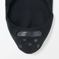 【レディース】無印良品 婦人 かかと滑り止め付き 薄手 フットカバー ２３～２５ｃｍ 黒 良品計画