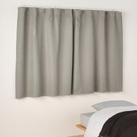 無印良品 防炎 遮光性 ドビー織りノンプリーツカーテン 幅１００×丈１０５ｃｍ用 ベージュ 良品計画