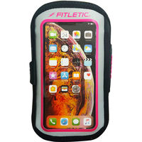 FITLETIC(フィットレティック) ランニング アームバンド Forte Plus S/M ＢＬＫ／ＰＮＫ FP10J 1個（直送品）