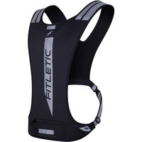 FITLETIC(フィットレティック) ランニング ウェア Glo Vest FREE ＢＬＫ／ＳＬＶ GLOJ 1枚（直送品）