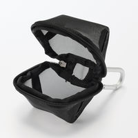 無印良品 ナイロンメッシュ コンパクトポーチ 黒 約７×６ｃｍ 良品計画