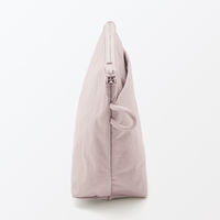 無印良品 リンクルナイロン マチ付きポーチ ピンク Ｓ 約１６．５×１１×６ｃｍ 良品計画