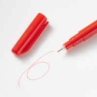 無印良品 水性サインペン 細字 あか 1セット（1本×10） 良品計画