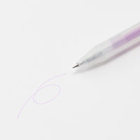 無印良品 さらさら描けるゲルインキボールペン ノック式 ０．３ｍｍ 紫 1セット（1本×10） 良品計画