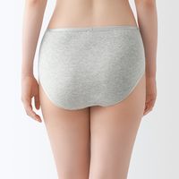 【レディース】無印良品 婦人 フライス編みハイライズショーツ 婦人Ｌ グレー 良品計画