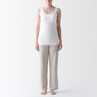 【レディース】無印良品 婦人 なめらかブラタンクトップ 婦人Ｍ 白 良品計画