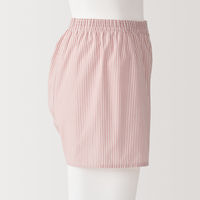 【メンズ】無印良品 紳士 綿ブロード 前開き トランクス 紳士Ｍ 赤ストライプ 良品計画